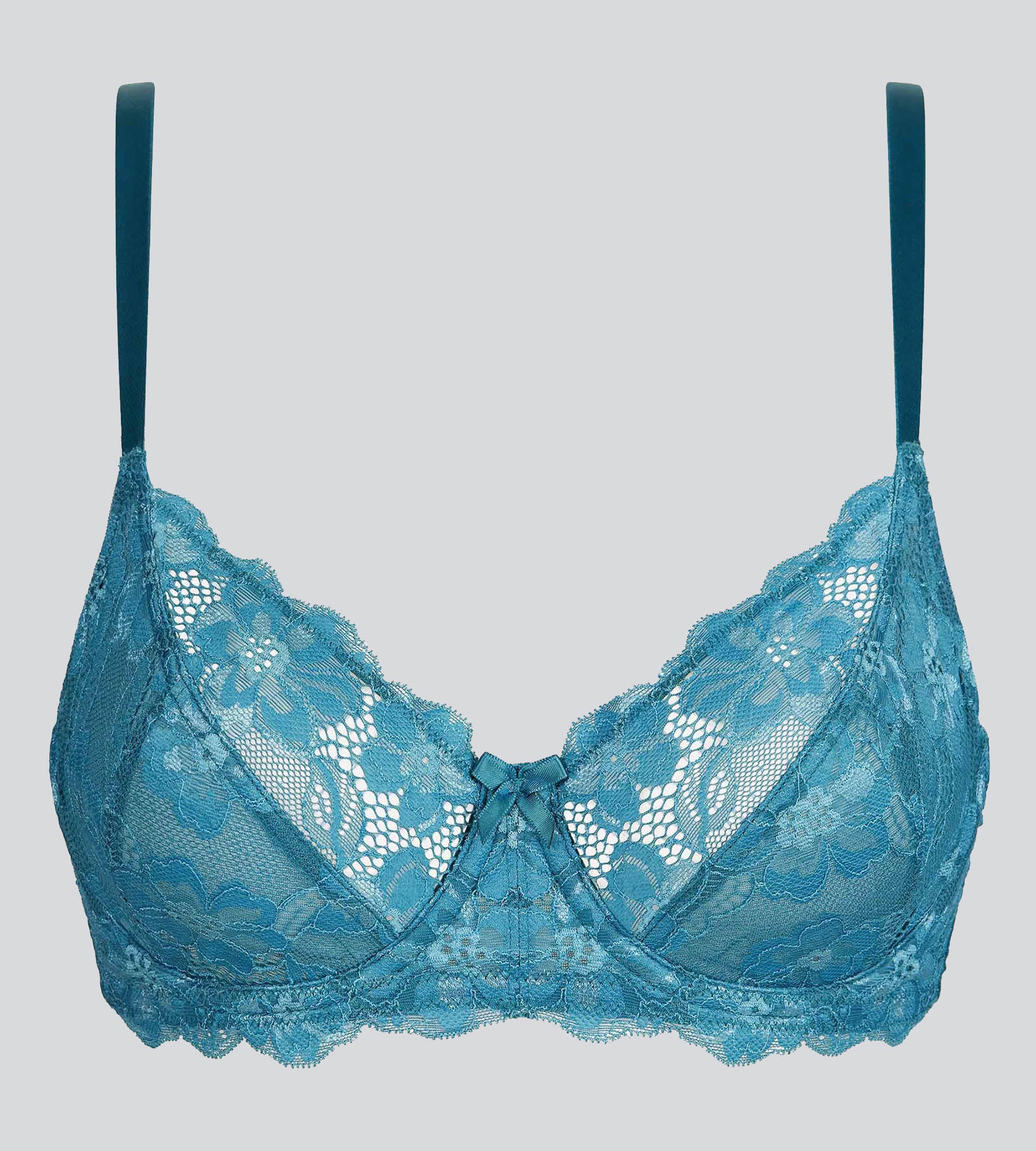 Reggiseno a balconcino con ferretto blu Essential Elegance - Image 5