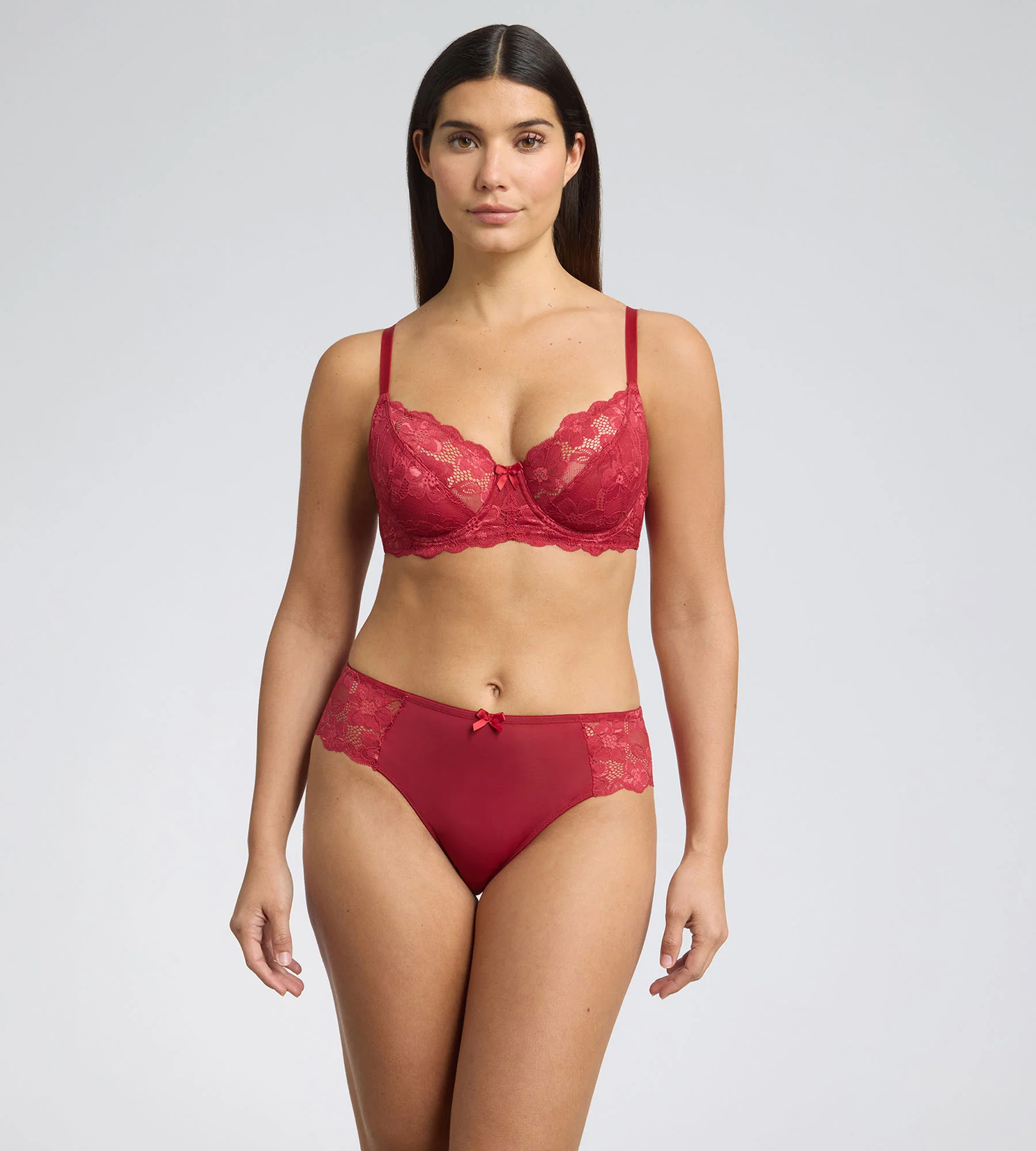 Reggiseno a balconcino con ferretto porpora Essential Elegance - Image 3