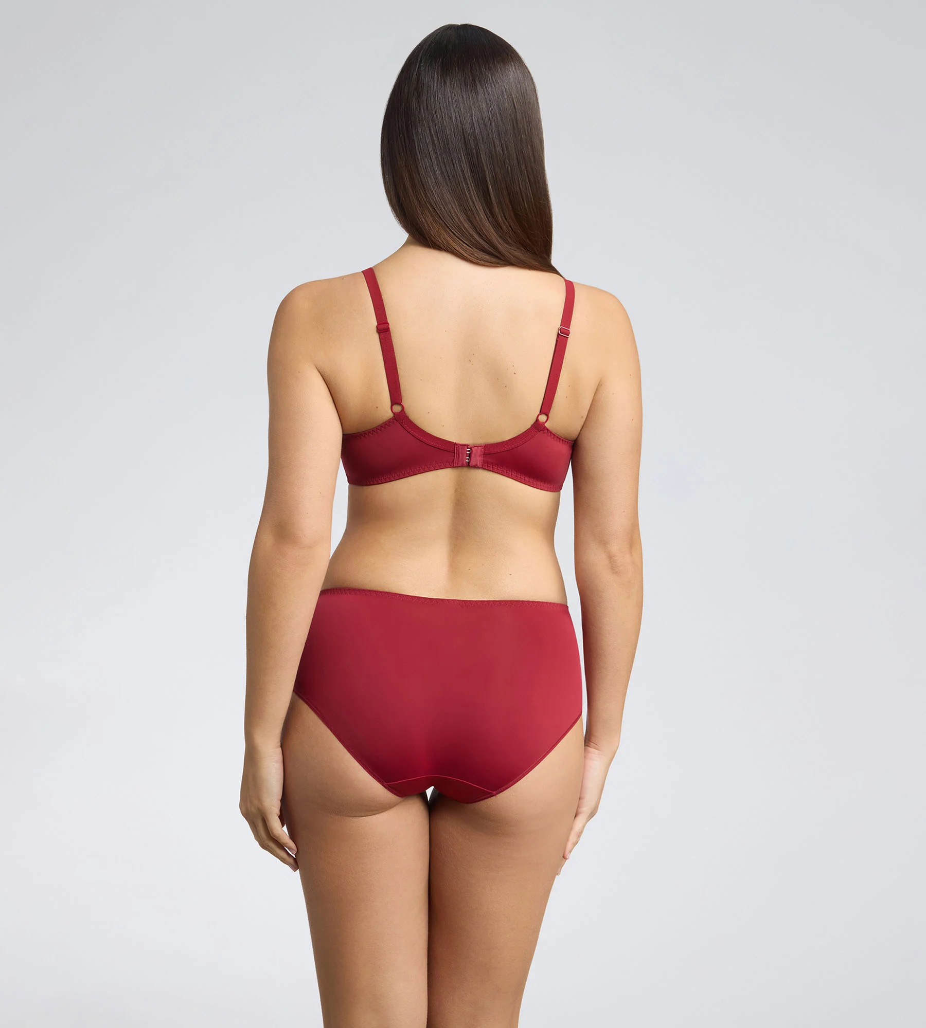 Reggiseno con ferretto rosso velluto Essential Elegance Embroidery - Image 4